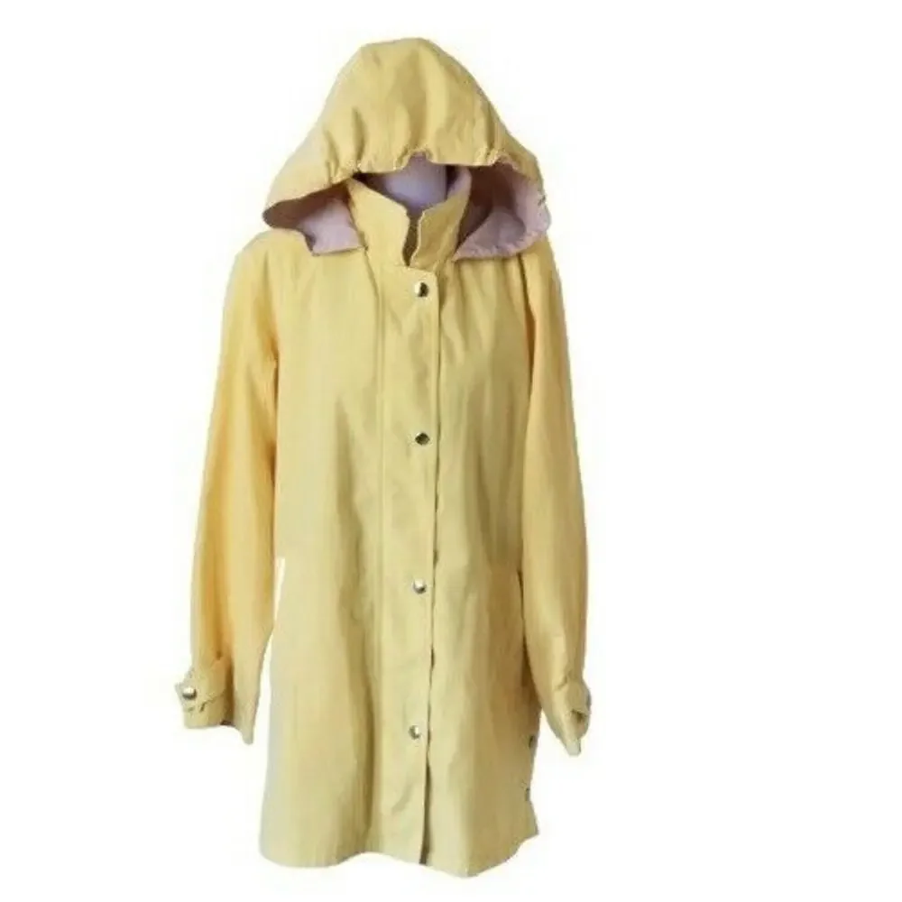 Liz Claiborne All-Weather Coat Hooded Zip and Button Up - Size M